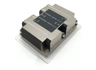Radiatoare din aluminiu și conductă termică de bază 1U Server CPU radiator cu placă de cupru pentru LGA3647 îngust