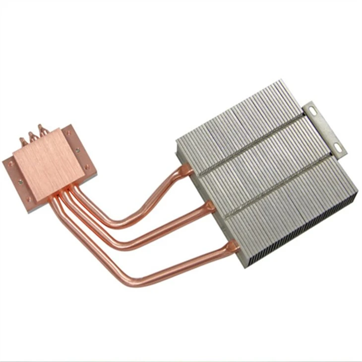 Radiator din aluminiu cu fermoar din aripioare pentru diode laser
