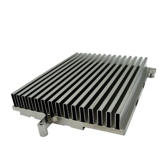 Radiator din aluminiu cu aripioare pliate pentru electronice